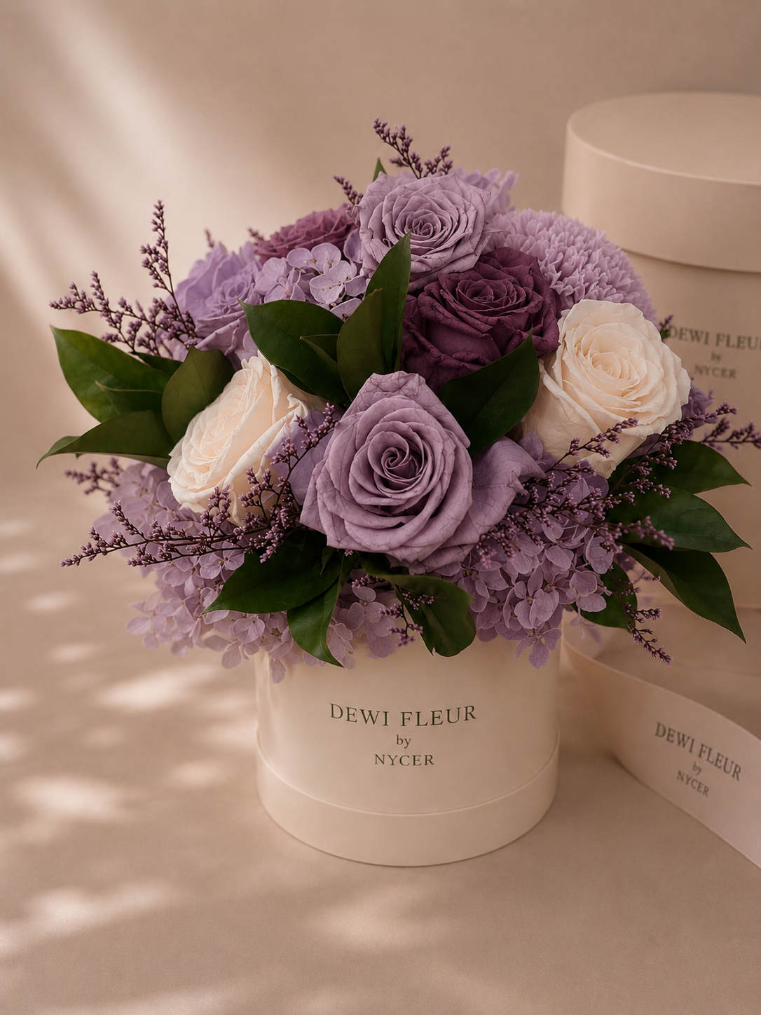Pompadour - La Maison Signature Collection Purple Preserved Flowers